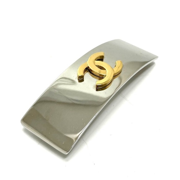 CHANEL Gold Logo Barette - Picture 1 of 10